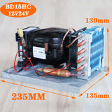 BD15HC DC compressor condensing micro refrigerator air-cooled refrigeration unit 12V24V
