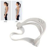 Support Posture Corrector Neck Brace 360 Degree Adjustable Cervical Traction Device for Pain Pressure Relieve Grey ABS