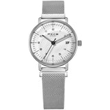 Flyke Fashion Simple Waterproof Watch Women's Ultra-thin Japanese Movement Calendar Women's Quartz Watch Foreign Trade Amazon