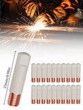 15AK Contact Tips New Coating Protect 25mm M6 Gas Nozzle Tip 0.8mm-1.2mm MIG Torche Welding Tool Parts