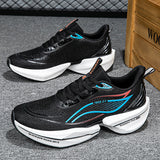 2025 New Racing Carbon Plate Comfortable Breathable Popcorn Bottom Sports for Men and Women Couples Running Shoes Dad