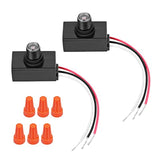 2 Packs Photocell Light Sensor Accessory Part For Outdoor Lighting, 120-277V Photoelectric Switch Replacement