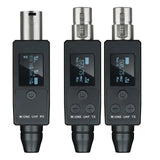 UHF Wireless Converter XLR Transmitter and for Dynamic Microphone Guitar Receiver Transmission Adapter