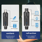 New 2.4G XLR Wireless Transmitting & Receiving System Dynamic Condenser Microphone Reverberation Adjustment