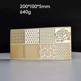Copper Design Stamping Plate Cube Stamper tails Making Bar Ice Cream Printing Bartender Whisky Press Drawer Mold