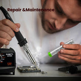 [EU Direct]KAIWEETS KOT936 Soldering Iron Station 60W Adjustable 200℃-480℃ ESD Safe Ceramic Core with Detachable Workbench Top Rated Welding Kit