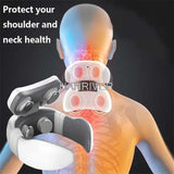 Smart 4D 6 Modes Electric Massager Pulse Back Power Control Far Infrared Neck Massage Pro Pain Relief Tool Health Care