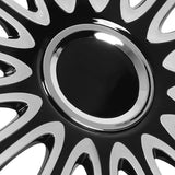 Automobile Hubcap 14in Durable Rustproof White and Black Universal Firm ABS Easy Installation Set Of 4 Hubcap for Civic