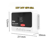 PWM Charge 10A-60A with LCD Display Solar Photovoltaic Controller System 12V/24V for Lead-acid Lithium Battery