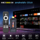 HK1 RBOX D8 Android 13 Stick 8K Video Decocding RK3528 4GB 32GB AndoirdTV OS WIFI6 BT5.0 With BT Voice Control TV Dongle