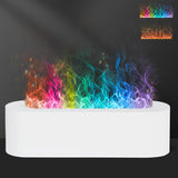 1pc 5.07oz Mini Air Humidifier Flame Aromatherapy Machine Home Flame HumidifierAromatherapy Atmosphere Light
