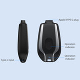 1500mAh Portable Keychain Charger Type-C Ultra-Compact Mini Battery Pack 5V Fast Charging Backup Power Bank For iPhone Android