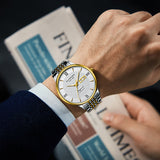 GUANQIN Week Calendar Type Luxury Man watch Stainless steel Mechanical watch for men Sapphire Waterproof Luminous Men's watches