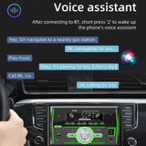 Double Din Universal Car Multimedia With Voice Assistant Support Bluetooth App Remote Control FM Radio Audio USB Player
