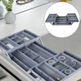 Multi-Level Drawer Organiser Storage Case for Necklace Earrings Ring Cosmetics Boxes Women Jewelry Display Rack
