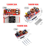 1800W 40A DC-DC Boost Step Up Power Supply Module 10-60V to 12-90V Adjustable Voltage Converter 1500W 30A 1200W 20A