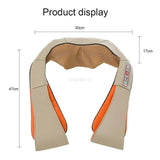 Electrical Massage Shiatsu Back Shoulder Body Neck Multifunctional Shawl Infrared Heated Kneading Car/Home Massager