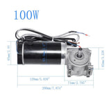 DC 24V 60W 60w/100w High Torque Worm Gear Motor Intelligent Encoder Electric Door Motor for Hotels Automatic Door 220/250RPM