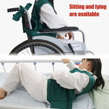 Wheelchair Fixed Vest Seat Belt Sitting Lying Dual-use Cotton Restraint Suit Manic Patient Elderly Nursing Supplies