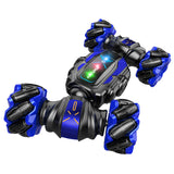Direct twist vehicle gesture sensing music remote control double-sided light drift children's off-road stunt toy car