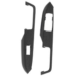 2pcs Inner Door Armrest Panel Trim Cover Carbon Fiber for Ford Mustang RHD 2015 2016 2017 2018 2019 2020 2021