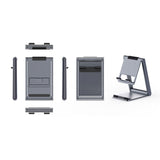 Desk Phone Holder Stand Cell Phone Dock Stand Dual Folding Cell Phone Stand  Phone Holder Cradle Dock