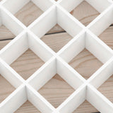 1: 12 Dollhouse Miniature Wood Rack 16 Grid Shees White Storage Shelf Doll House Furniture Decor Easy Install