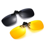 2PCS On Sunglasses Polarized Clip Up Clip-On Glasses Night Vision for Driving Fishing Cycling Walking