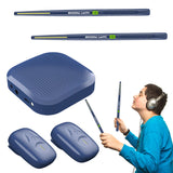 Set Portable Electronic Virtual Air Drum Drumstic Pedals Professional Gift for Adults Kids