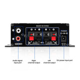 AK270 Mini Audio 2-Channel Stereo Power Portable Sound Amplifier AUX Input Speaker Amp for Car and Home