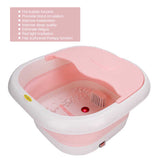 Electric Heating Massage Footbath Bucket Household Folding Red Light Foot Spa Machine Folding Foot Bath Basin Health Care