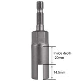 4 Pack Deep Power Wing Nut Driver, Slot Wing Nuts Drill Bit Socket, Wrenches Tools Set 1/4 Inch Hex Shank