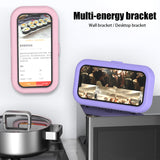 Rotatable Waterproof Shower Touch Sensitive Wall Mounted Phone Holder for Bathroom Kitchen