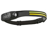 LED sensor front flashlight, USB charging front flashlight, waterproof, hands-free floodlight