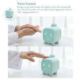 Kids Digital Alarm Clock Night Lights Sleep Trainier 2 Alarms 6 Ringtones Time Temperature Display Sound Control Snoozing Gifts