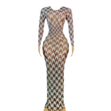 Sexy and tight fitting buttocks wrapped long dress, new fashion with a slim waist