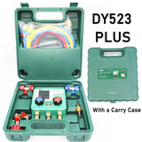 Electronic fluoride count display manifold tester Refrigerant vacuum gauge Air conditioning leak detection R134
