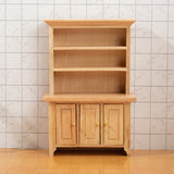 1/12 Scale Dollhouse Wood Three-Door Vertical Cabinet Miniature Showcase For Doll House Furniture Decor Accessories