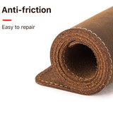 PU Leather Portable 80X40cm Non-Slip Mouse Pad Retro Heat Insulation Oversized Desk Mat For Laptops And Desktops