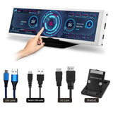 8.8 Inch IPS USB Secondary PC CPU GPU RAM HDD Temperature Monitoring LCD Monitor Screen 1920*480 HD-MI Driver Board