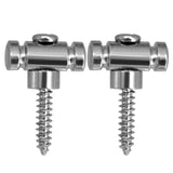 2PCS Tree Screw Electric Accessory for Guitar Sier/Black/Golden String Retainer