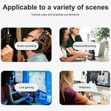 Mobile Phone Type-c Condenser Microphone 10 Modes RGB Rotation One Button Mute Adjustable Mic Desktop PC Accessories