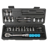 Adjustable Torque Wrench Hand Tool Set 1/4" 2-14Nm Bike Motorcycle Repair Tools Ratchet Socket Spanner Preset Professional