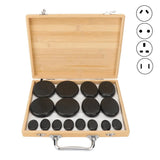 16pcs/set Stone Set Fast Heating Shape Lava Basalt Round Tool Massage Hot Stones Kit