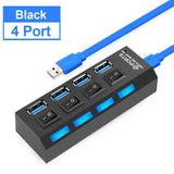 Micro 3.0 4 7 Port Super High Speed Use Power Adapter Hub for Laptop PC Computer(Hab USB Mikro 2.0 / 3.0)USB 集线器
