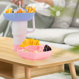 Silicone Reusable Bowl/Plate Container Snack Ring for Stanley 40oz Cup