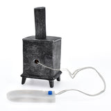 1:12 Dollhouse Miniature Furniture Mini Fireplace With Light Chimney For Doll House Accessories Simulation Model