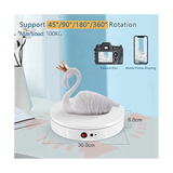 Automatic Electric Turntable, Jewelry Rechargeable Rotating Display Stand US Plug