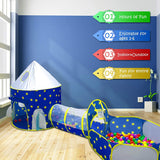 Childrens Pool Ball Pit Crawl Tunnel Outer Space Tent For Kids Indoor Outdoor Play House