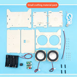 Wireless Bluetooth Speaker Fun Science Small Making Material Kit DIY Teaching Experiment Model Easy To Use 12.4 8.5 X 10Cm